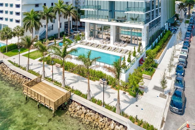 788 NE 23rd St Unit 3102, Miami, FL 33137 - aerial view of a pool