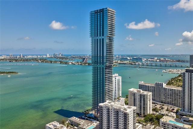788 NE 23rd St Unit 3102, Miami, FL 33137 - water view with nearby urban area and a notable bridge