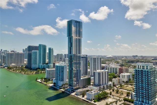 city view with a water view