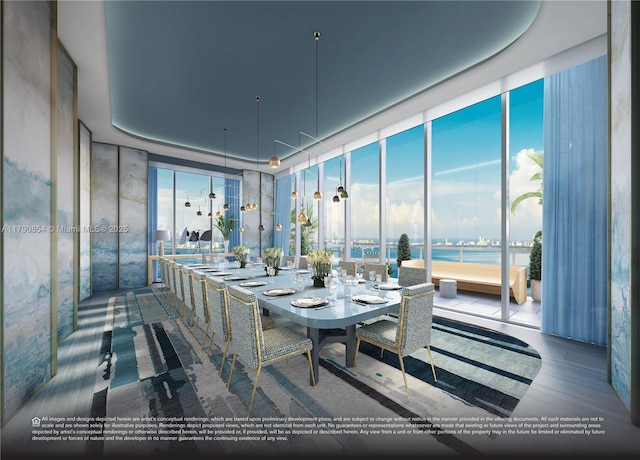 view of dining area
