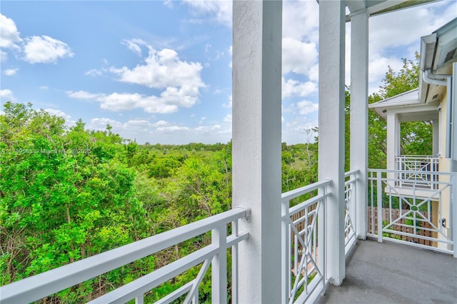 view of balcony