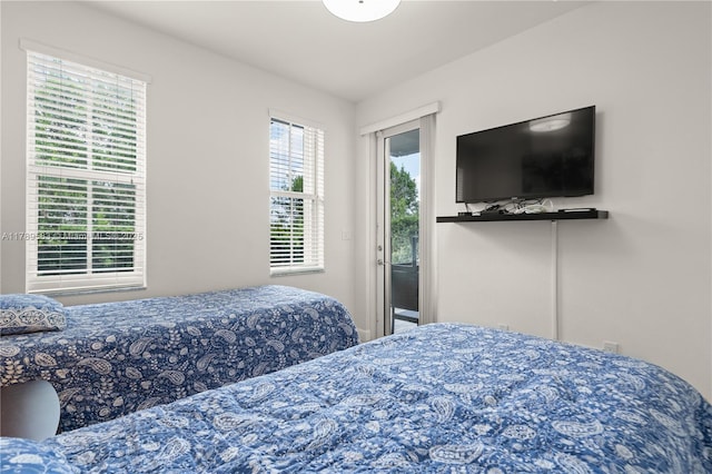 bedroom featuring access to exterior