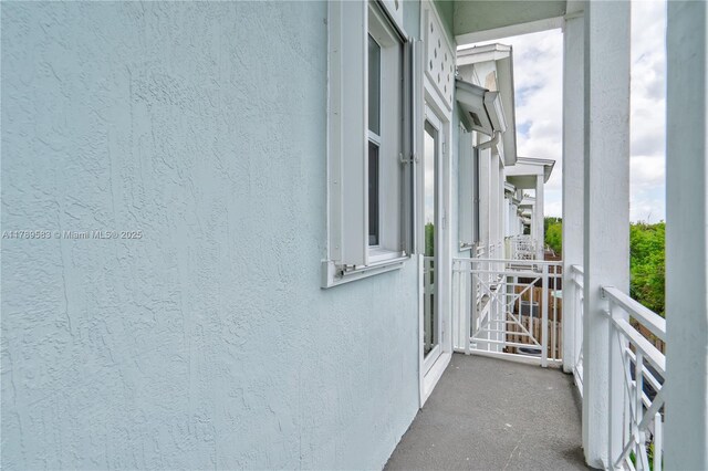 view of balcony