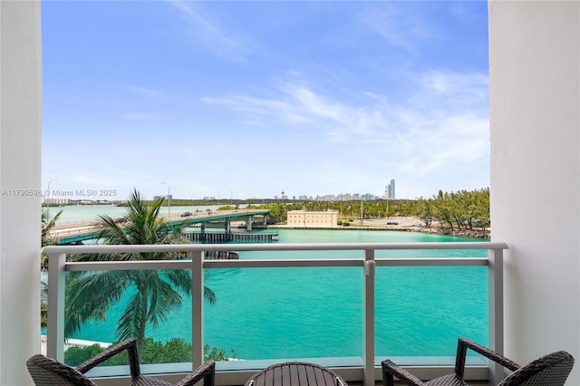 10295 Collins Ave Unit 312, Bal Harbour, FL 33154 - balcony with a water view and a city view