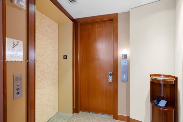 10295 Collins Ave Unit 312, Bal Harbour, FL 33154 - hall featuring carpet flooring and elevator