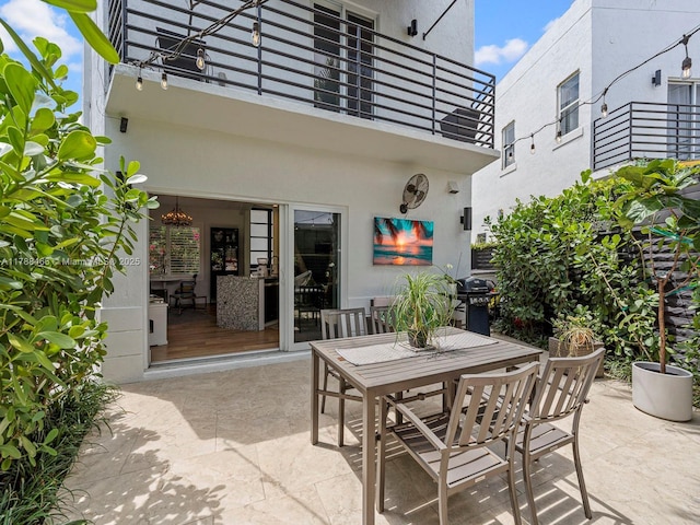 3025 SW 13th St, Miami, FL 33145 - view of patio with outdoor dining area and a grill