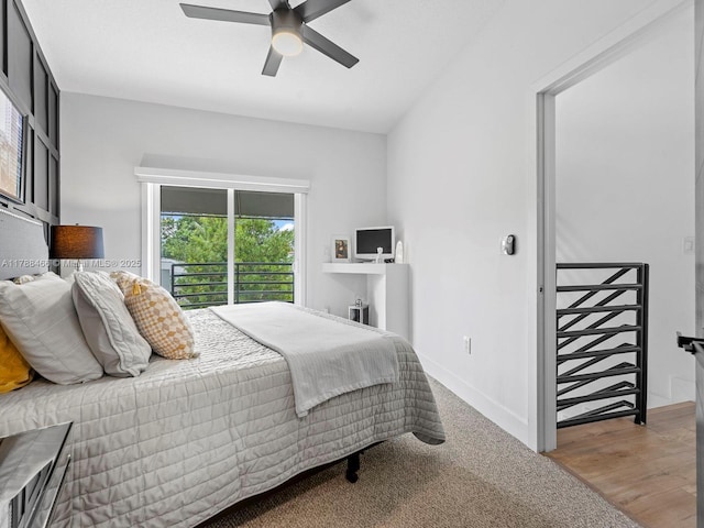 3025 SW 13th St, Miami, FL 33145 - bedroom with ceiling fan and baseboards