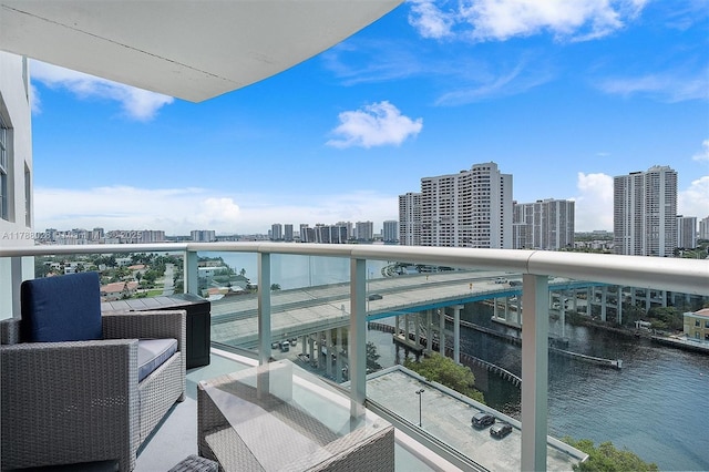 19390 Collins Ave Unit 1501, Sunny Isles Beach, FL 33160 - balcony with a city view and a water view