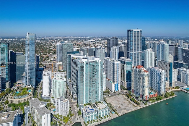 view of city featuring a water view