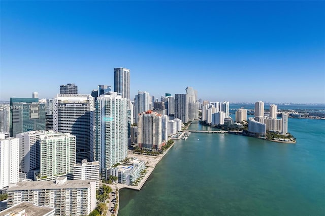 city view featuring a water view