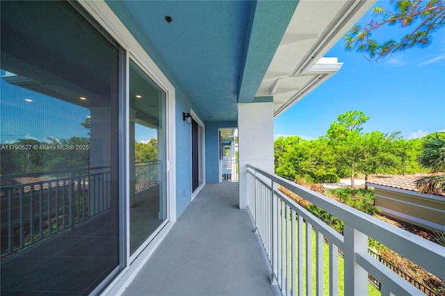 view of balcony