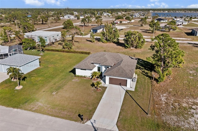 drone / aerial view featuring a residential view