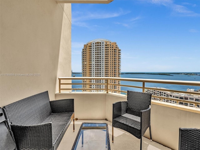 888 Brickell Key Dr Unit 2709, Miami, FL 33131 - balcony featuring a water view
