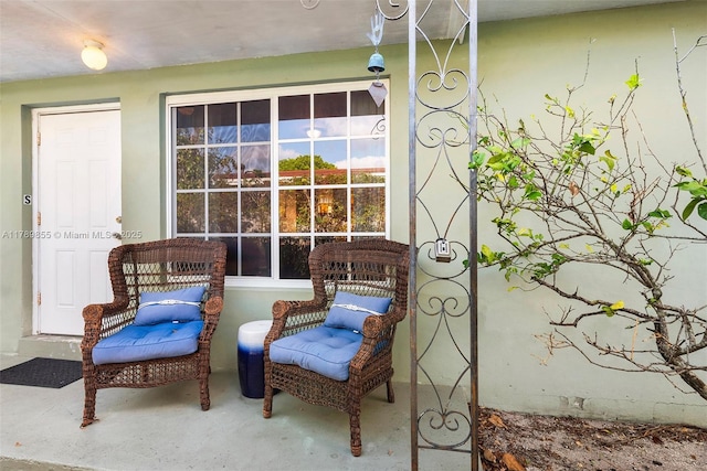 view of patio with a porch