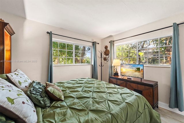 bedroom with baseboards
