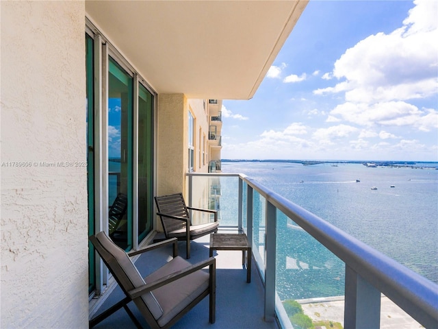 1155 Brickell Bay Dr Unit 2101, Miami, FL 33131 - balcony featuring a water view
