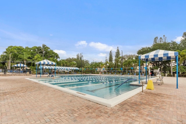 view of pool