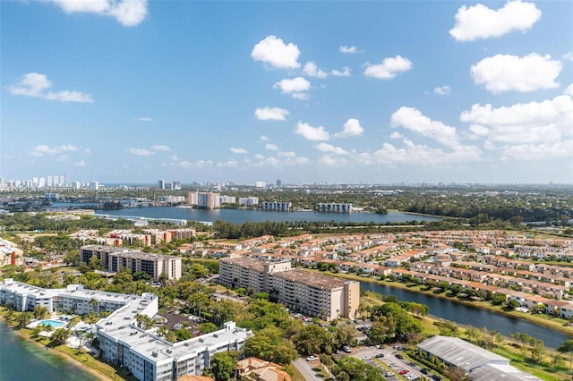 800 NE 195th St Unit 518, Miami, FL 33179 - aerial view with a water view and a view of city