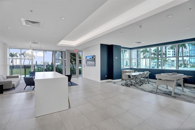 community lobby featuring visible vents