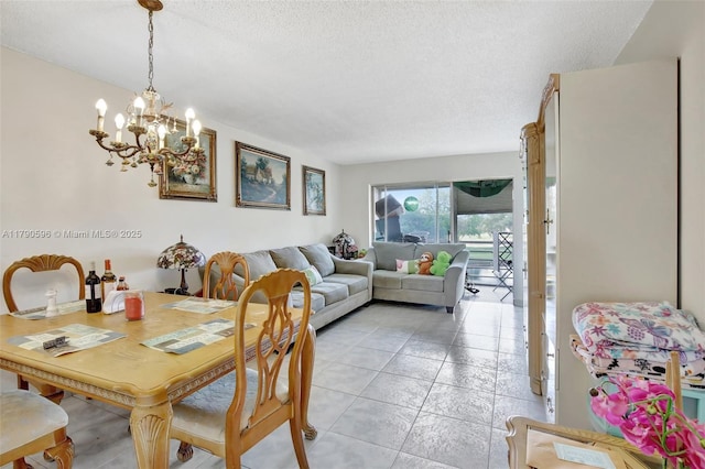 9281 Sunrise Lakes Blvd Unit 306, Sunrise, FL 33322 - dining room with a chandelier and a textured ceiling