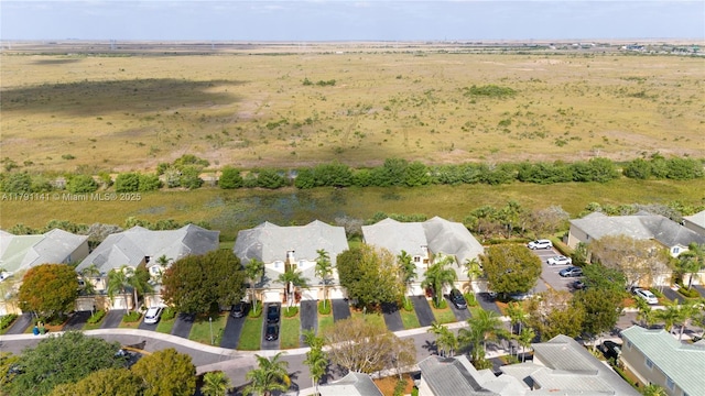 bird's eye view with a residential view