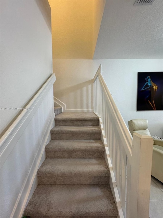 stairs with carpet