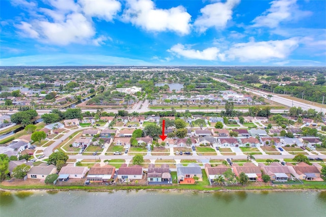 18982 Cloud Lake Cir, Boca Raton, FL 33496 - bird's eye view with a water view and a residential view