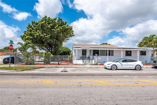 1710 E 6th Ave, Hialeah, FL 33010 - view of front of house with fence