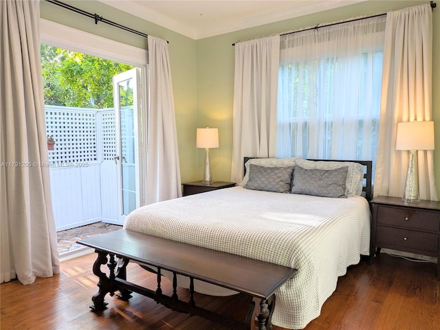 550 SW 13th Ave, Fort Lauderdale, FL 33312 - bedroom with wood finished floors and access to outside