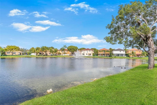 water view with a residential view