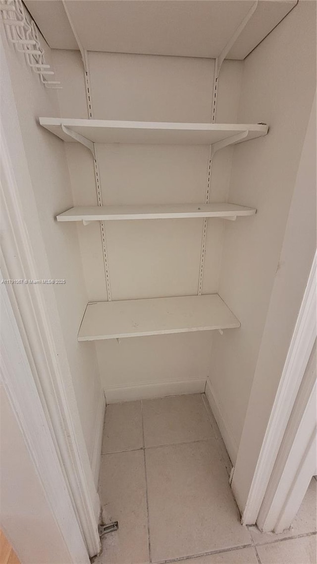 view of pantry