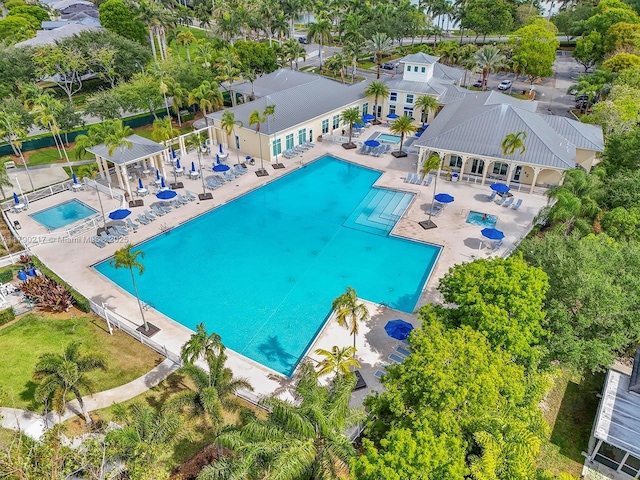 birds eye view of property