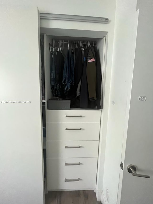view of closet