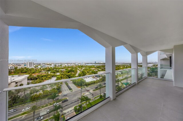 9801 Collins Ave Unit 17R, Bal Harbour, FL 33154 - balcony featuring a view of city