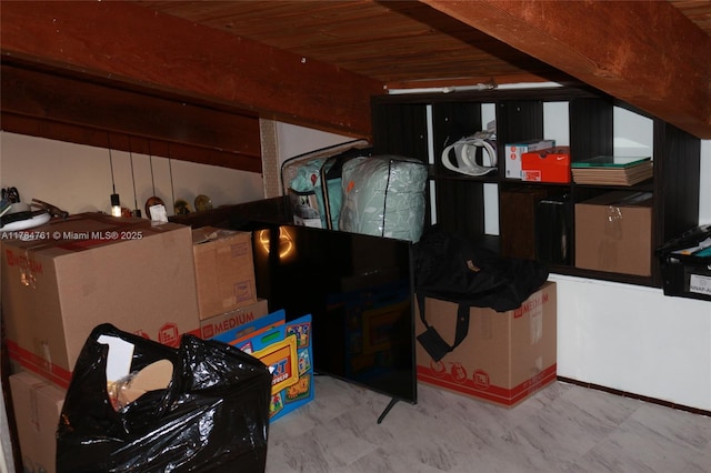 view of storage room