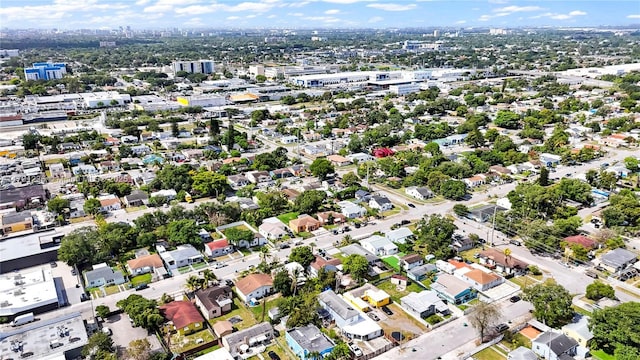 bird's eye view featuring a city view