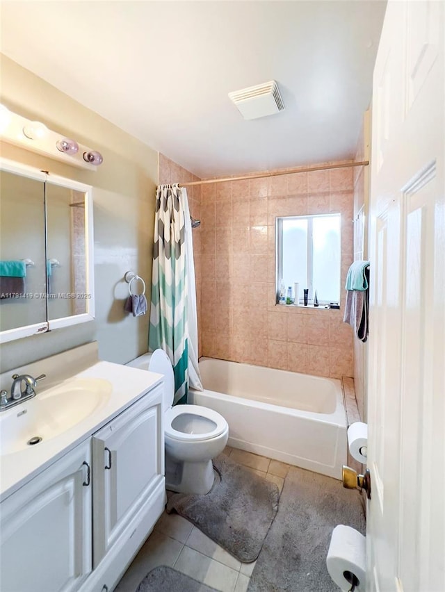 11104 SW 154th Ter, Miami, FL 33157 - bathroom with tile patterned floors, shower / bathtub combination with curtain, vanity, and toilet