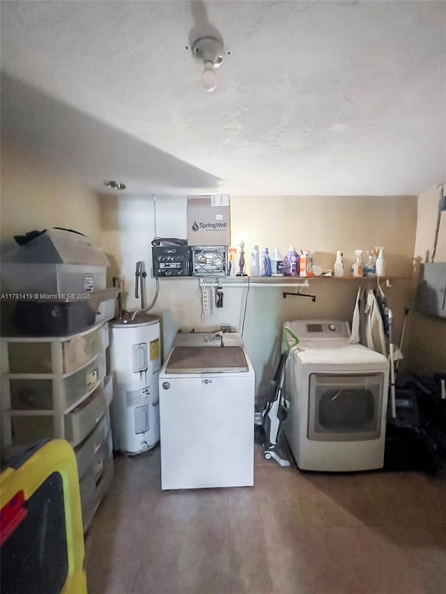 11104 SW 154th Ter, Miami, FL 33157 - laundry room with separate washer and dryer and water heater