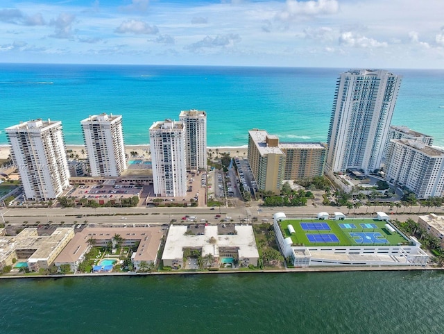 2600 S Ocean Dr Unit S314, Hollywood, FL 33019 - birds eye view of property featuring a water view and a city view