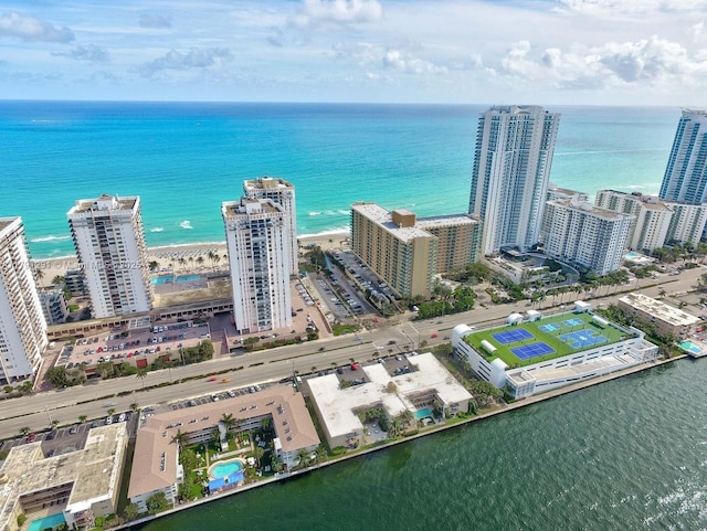 2600 S Ocean Dr Unit S314, Hollywood, FL 33019 - bird's eye view featuring a view of city and a water view