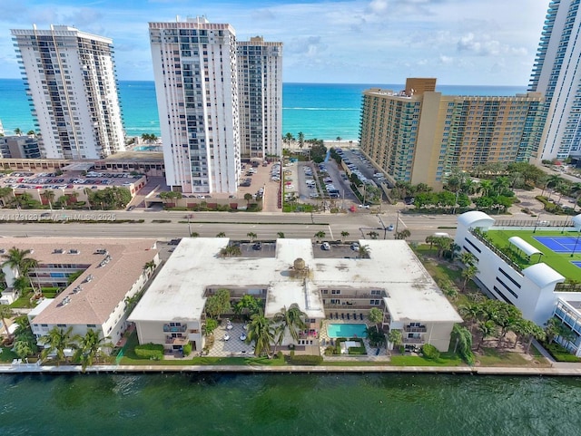 2600 S Ocean Dr Unit S314, Hollywood, FL 33019 - bird's eye view featuring a view of city and a water view