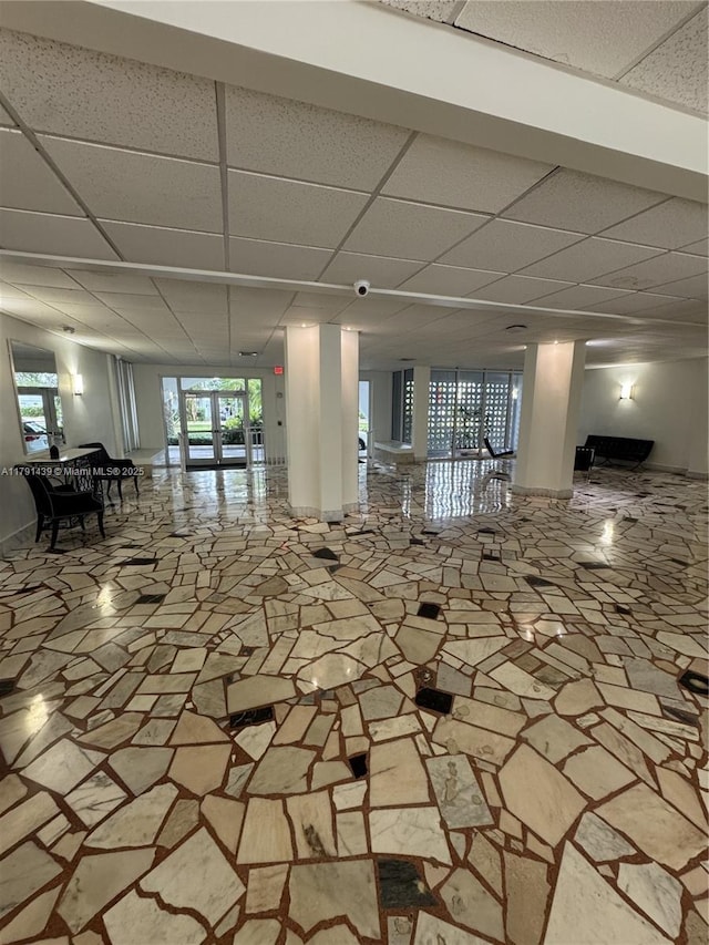 2150 Sans Souci Blvd Unit B611, North Miami, FL 33180 - community lobby with a paneled ceiling and a security system