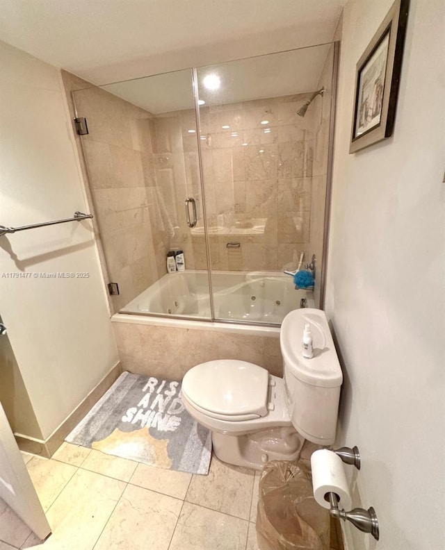 1627 Brickell Ave Unit 2005, Miami, FL 33129 - full bath with toilet, tile patterned floors, and a combined bath / shower with jetted tub