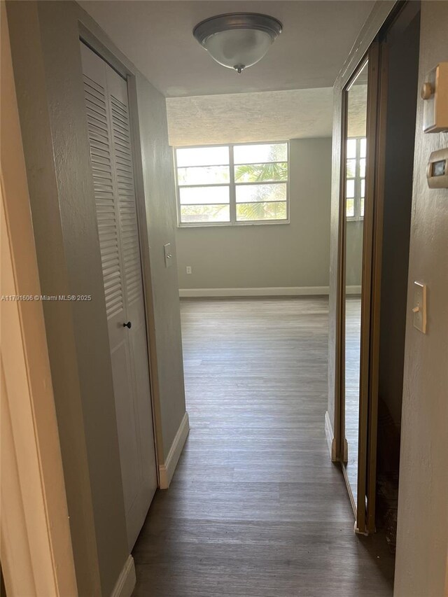 7000 NW 17th St Unit 109, Plantation, FL 33313 - hall featuring wood finished floors and baseboards