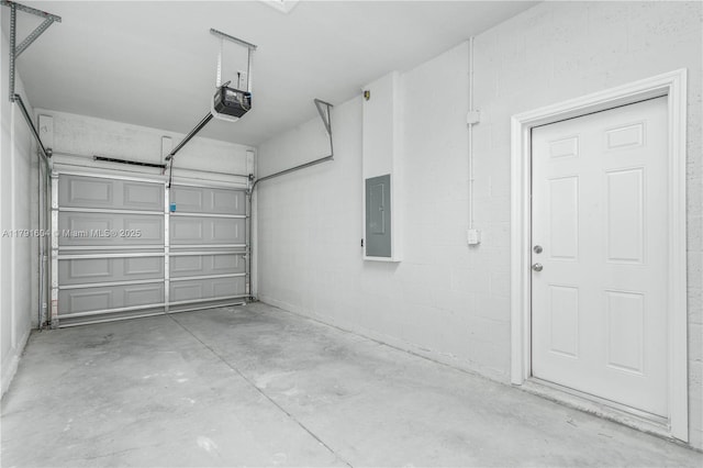 1429 Las Villas Blvd, Sebring, FL 33870 - garage featuring electric panel and a garage door opener