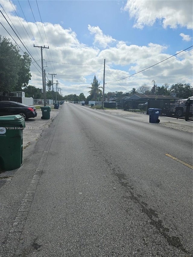view of road