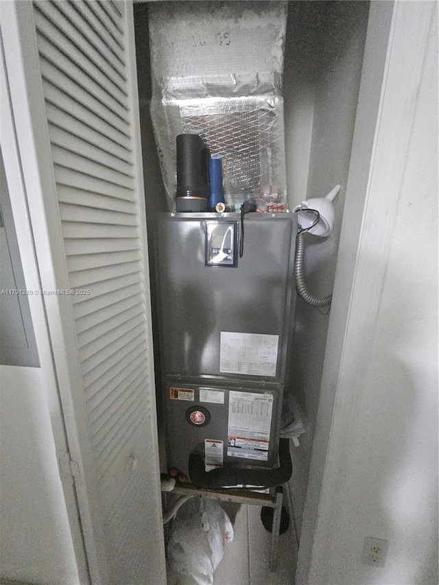 view of utility room