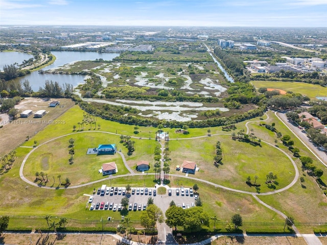 13119 SW 29th St, Miramar, FL 33027 - aerial overview of property's location featuring a large body of water