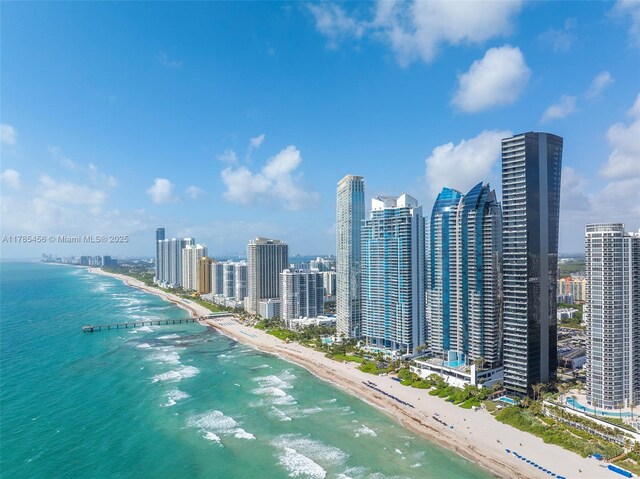 17121 Collins Ave Unit Ph4806, Sunny Isles Beach, FL 33160 - water view with local beach and city skyline