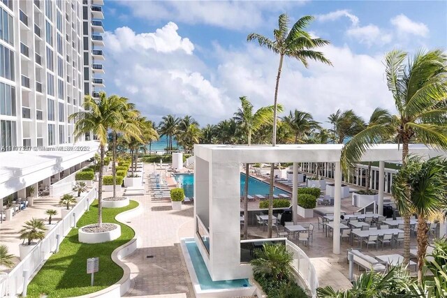 10275 Collins Ave Unit 219, Bal Harbour, FL 33154 - surrounding community featuring a pool